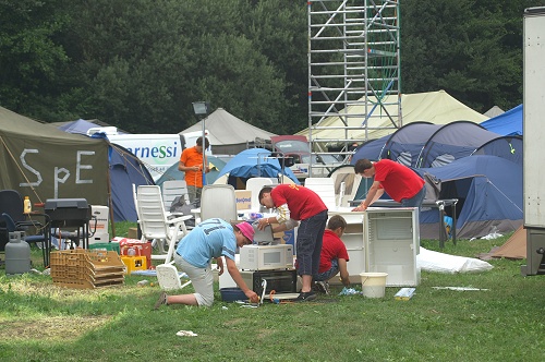 Campzone 2006 - Afbouw
