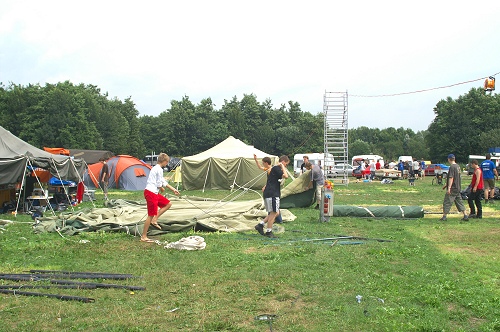 Campzone 2006 - Afbouw