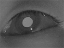 'Bright pupil tracking' met infraroodcamera