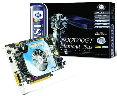 MSI NX7600GT Diamond Plus-videokaart met HDMI