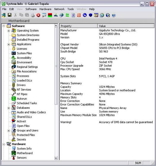 SIW 1.63 build 616 screenshot (resized)