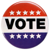 Vote - Amerikaanse button
