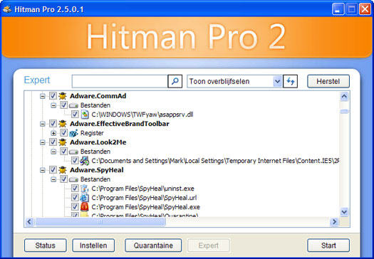 Hitman Pro 2.5 screenshot (resized)