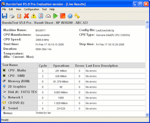 PassMark BurnInTest Pro screenshot (resized)