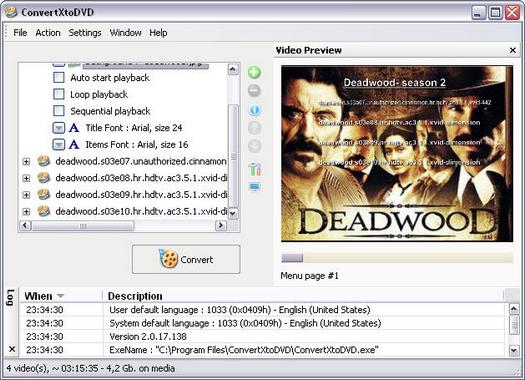 ConvertXtoDVD 2.0.17.138 screenshot (resized)