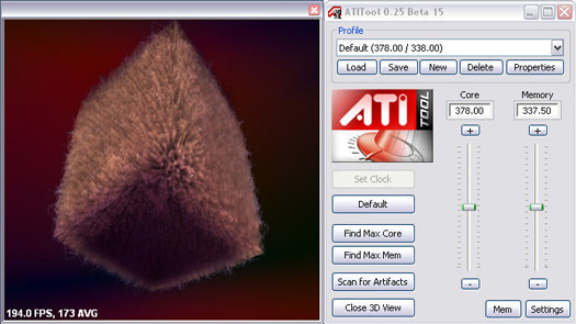 ATiTool 0.25 beta 15 screenshot (resized)