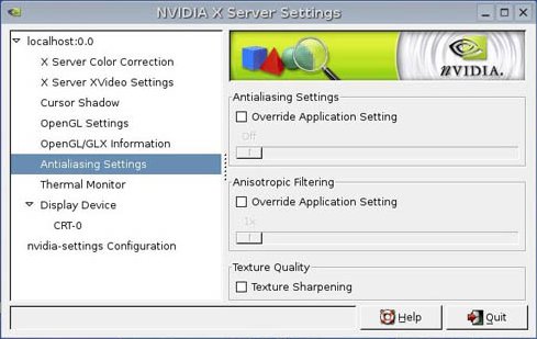 nVidia Linux Driver screenshot nVidia Linux Driver screenshot