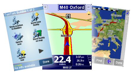 TomTom Navigator 6 screens