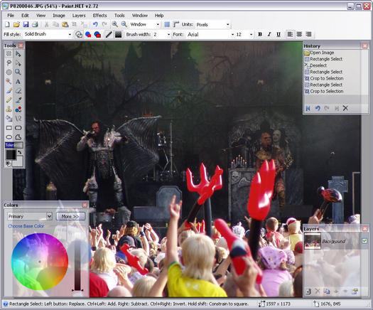 Paint.NET 2.72 screenshot (resized)