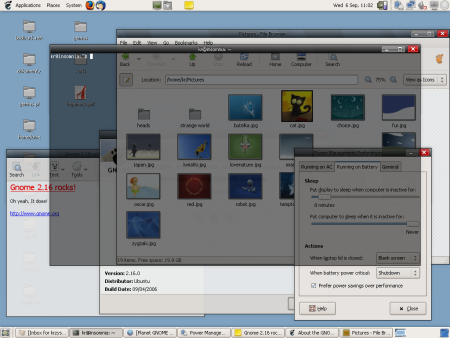 Gnome 2.16 - Nieuwe features en transparante terminal (kleiner) Gnome 2.16 - Nieuwe features en transparante terminal (kleiner)