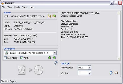 ImgBurn 2.1.0.0 screenshot (resized)