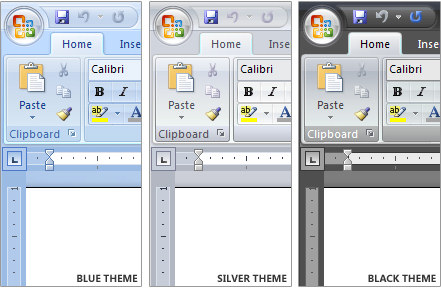 Microsoft Office 2007 - de kleurstellingen van Office