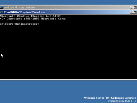 Windows Longhorn Server - Core (kleiner)