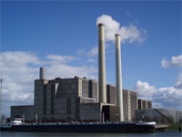 De IJssel-energiecentrale bij Zwolle