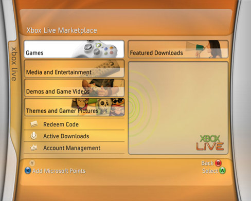 Xbox 360 - Fall Update 2006-user interface