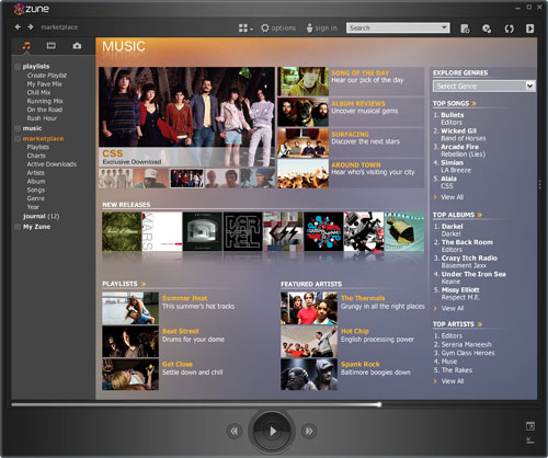 Microsoft Zune Marketplace Microsoft Zune Marketplace