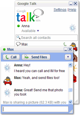 Google Talk 1.0.0.98 beta