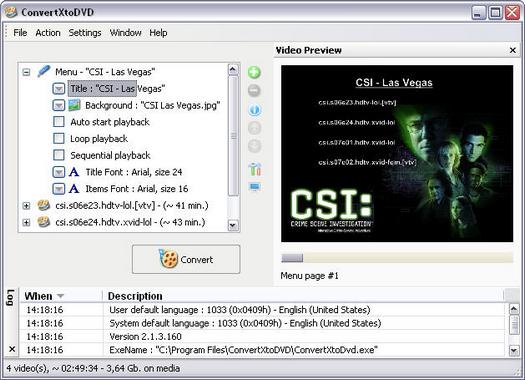 ConvertXtoDVD 2.1.3.160 screenshot (resized)