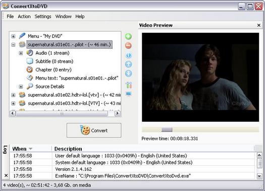 ConvertXtoDVD 2.1.4.162 screenshot