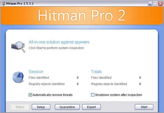 Hitman Pro 2.5.1.2 screenshot (resized)