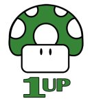 Mario 1-UP Mushroom