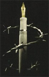 Persvrijheid/variant Amnesty-logo