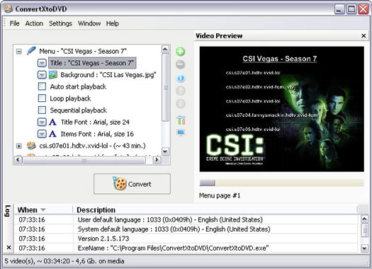 ConvertXtoDVD 2.1.5.173 screenshot (resized)