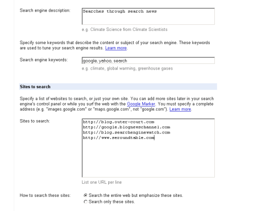 Google Custom Search Google Custom Search