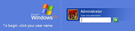 XP-loginscherm XP-loginscherm