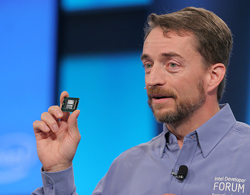 Intel quadcore in hand Intel quadcore in hand