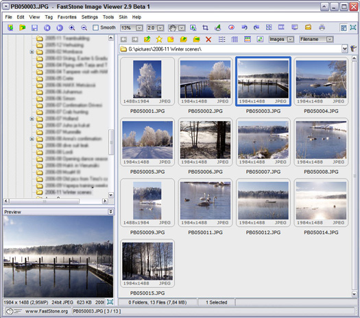 FastStone Image Viewer 2.9 beta 1 screenshot (resized)