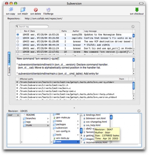 SvnX - repository
