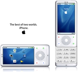 Artist impression van de iPhone