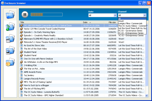 Feedreader 3.07 final - Enclosure Browser feature