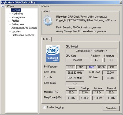 RightMark CPU Clock Utility 2.2