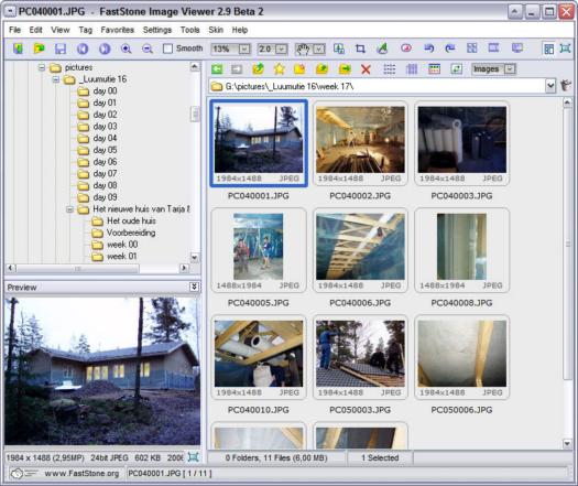 FastStone Image Viewer 2.9 beta 2 screenshot (resized)