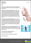 Waarchuwende Wii-folder