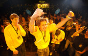 Juichende Andries Smit na overwinning