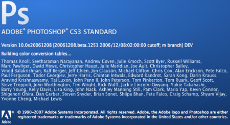 Photoshop CS3 - Splashscreen Photoshop CS3 - Splashscreen