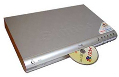 Evd-speler met disk