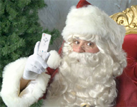 Kerstman met Wiimote