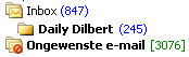 Spam & inbox