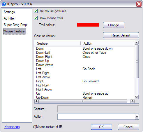 IE7pro 0.9.6 screenshot