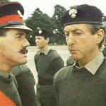 Michael Palin & Eric Idle in the army