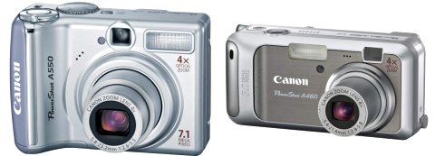 Canon PowerShot A550 en A460 Canon PowerShot A550 en A460