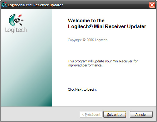 Logitech firmware update for desktop mini receiver