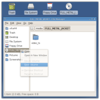 Xfce 4.4 - Thunar: Removable Volumes (klein) Xfce 4.4 - Thunar: Removable Volumes (klein)