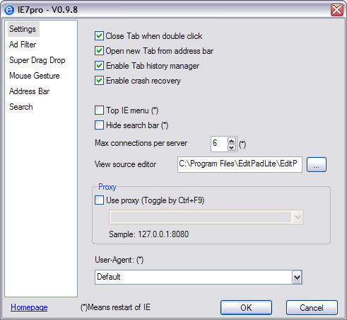 IE7pro 0.9.8