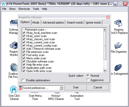 jv16 PowerTools 2007 1.7.0.361 beta 3 screenshot (resized)