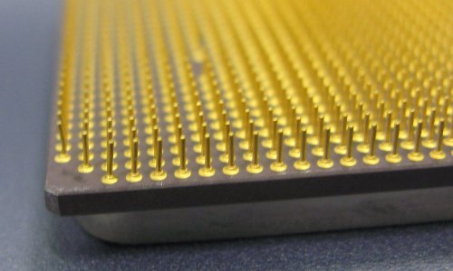 Closeup Opteron CPU